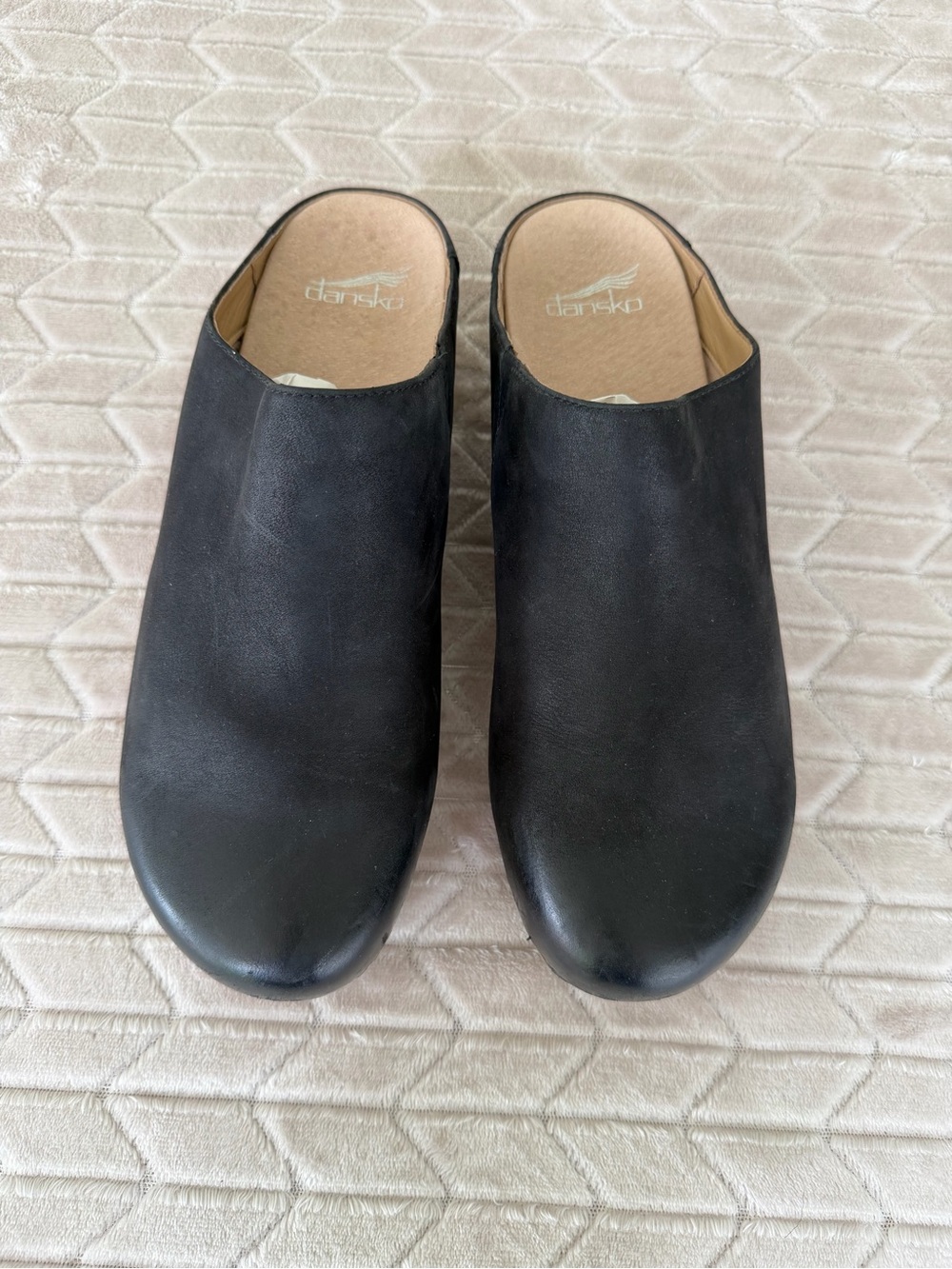 Dansko Mariella Suede Mules Comfortable Slip-On Clogs Black size 41, US 10.5-11